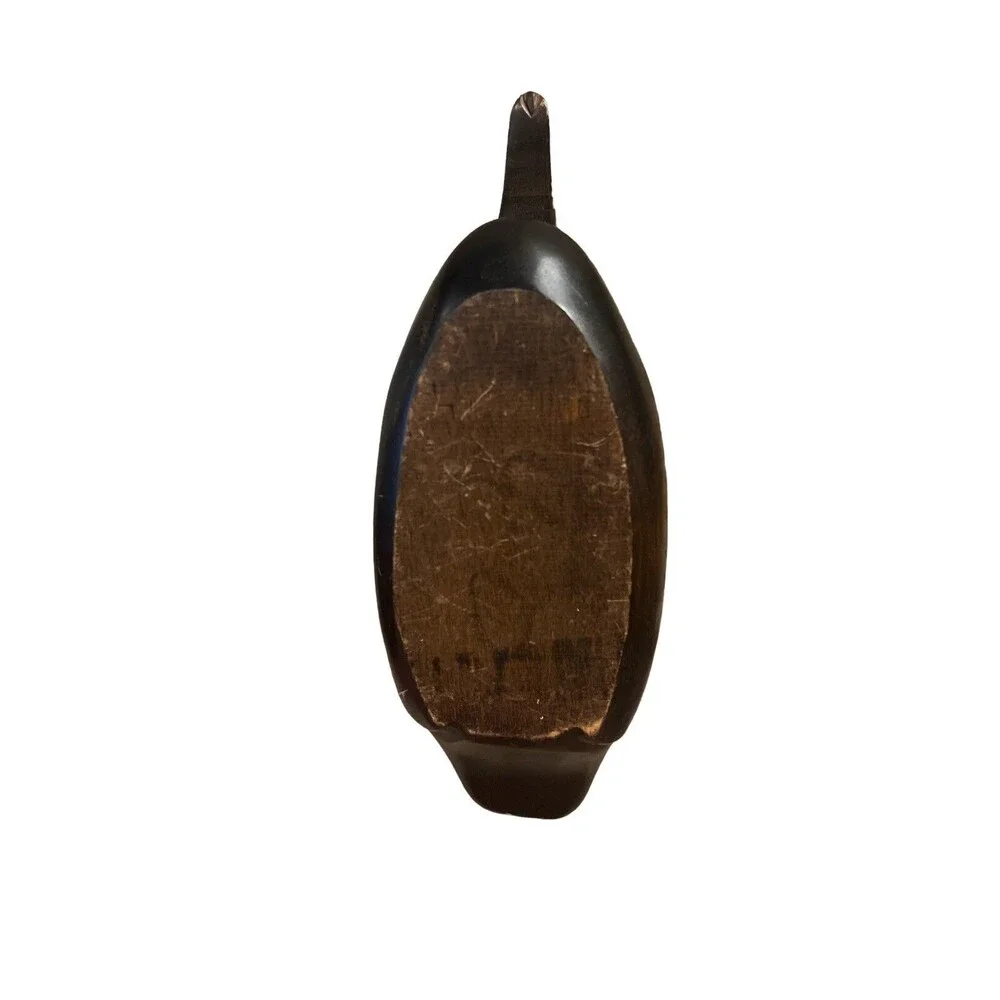 Unbranded Wooden Duck‎ Decoy Unisex OS Brown Good Hand Carved Rustic Folk Art